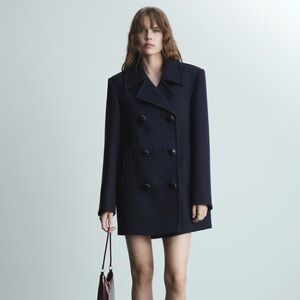 MANGO STRUCTURED OVERSIZE WOOL COAT NEW